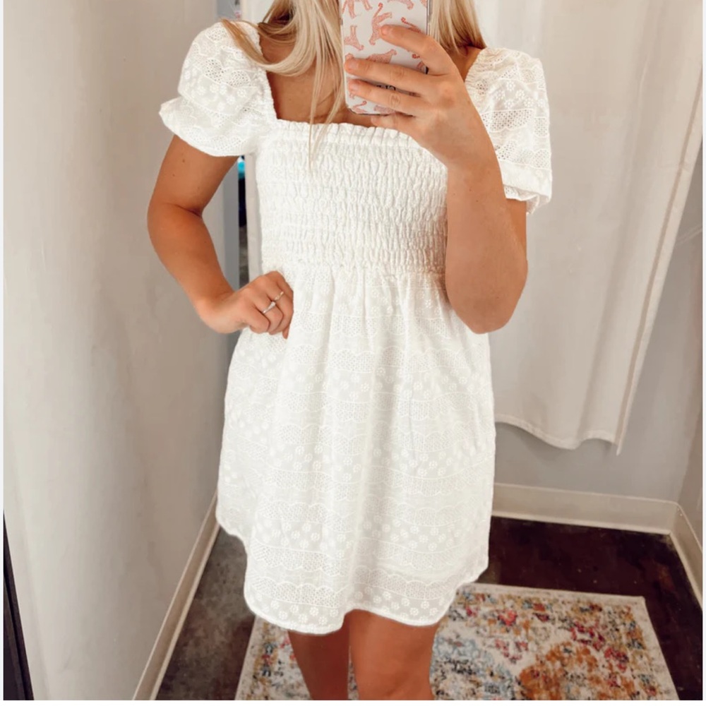 Greylin White Mini Dress